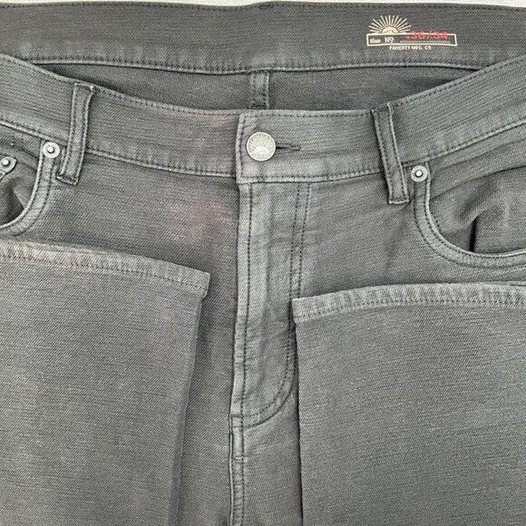 Faherty Mens Dark Gray Slim Fit Stretch Denim Jeans W36/L34 - Picture 1 of 8